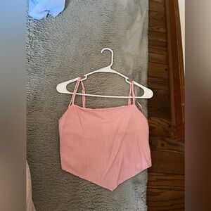 Pants Store Pink Bandanna Crop Top